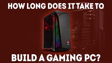 How long does it take to build a pc. Things To Know About How long does it take to build a pc. 